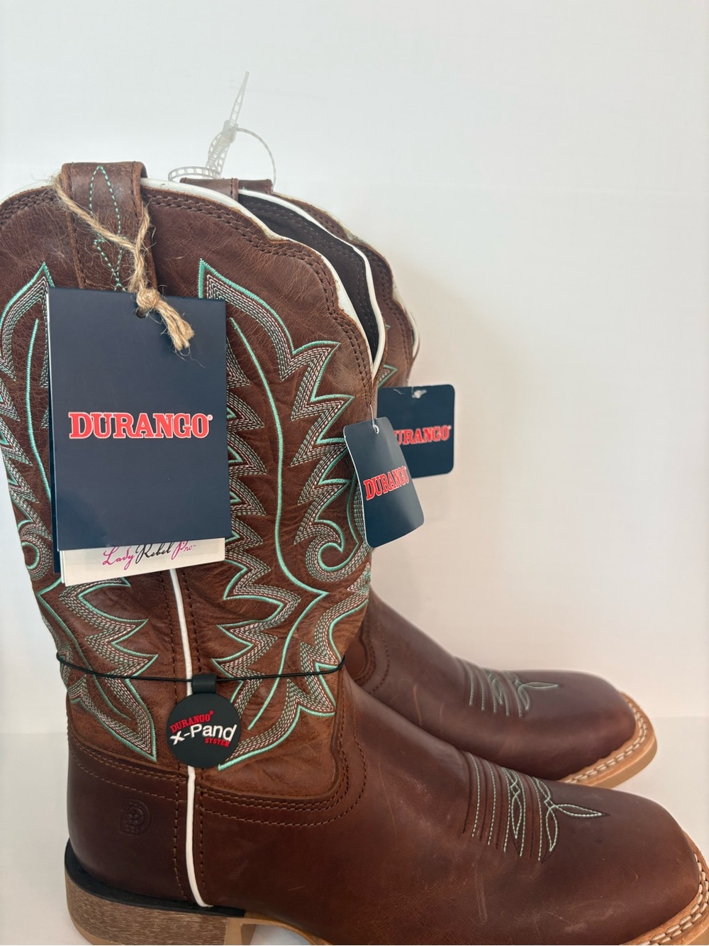 Durango Rebel Pro Womens
10M Western Boots Burnished
Sand DRD0437 Teal Stitch